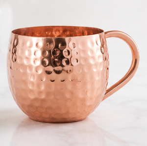 Mug à cocktail artisanal en cuivre pur martelé à 100 %, vaisselle écologique pour usage domestique, style vintage - Product Image 5