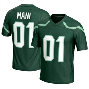 Maillots de football des États-Unis imprimés – 0 Gibbs, 97 Hutchinson, 16 Jared Goff, 14 St Brown, 20 Sanders, 58 Sewell, 5 Montgomery – Respirants pour hommes - Product Image 2