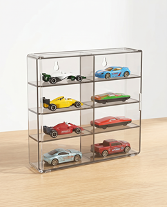 Elegante y Moderno Expositor de Acrílico Transparente para Modelos de Coches de Juguete, Caja de Almacenamiento Apilable a Prueba de Polvo, Estuche de Protección para Coleccionables - Product Image 4