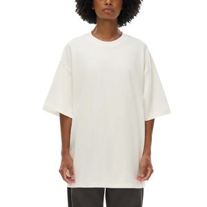 Camiseta Casual Holgada de Manga Corta para Mujer con Logotipo Frontal, 100% Tela de Lona Orgánica, Peso 260g - Product Image 1