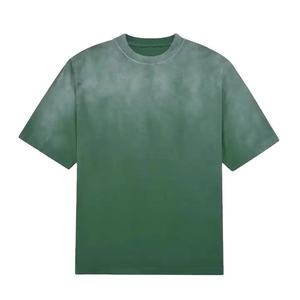 Vintage Heavyweight Acid Wash T-Shirt 100% Cotton Oversized Customized Printed Cheap Wholesale Solid Pattern - Product Image 1