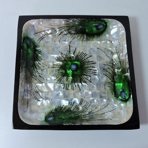 Handmade Design of Mother of Pearl Inlay Bowl Wooden Bowl MOP Bowl Serving Bowl Inlay Bowl for Serving at factory Price - Product Image 3