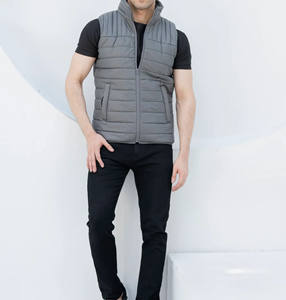 Chaleco Acolchado Impermeable Unisex al por Mayor, sin Mangas, con Cierre de Cremallera Frontal, Cuello Alto, Tallas Grandes, Estilo Vintage - Product Image 3