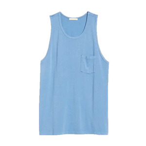 Camiseta sin mangas cómoda y casual para gimnasio, de punto holgado, 100% algodón, de secado rápido y transpirable para hombre, chaleco personalizado OEM, camiseta sin mangas. - Product Image 2