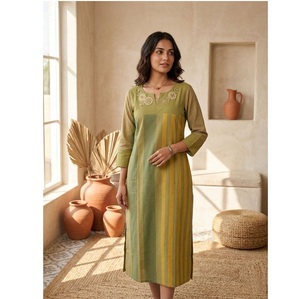 Premium Quality Handwoven Cotton <b>Kurti</b> for Women Breathable Lightweight Ethnic Casual Wear Office Daily Use Tunic Top For Sa - Product Image 6