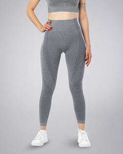 Custom OEM Women's <b>2</b>-<b>Piece</b> Workout Leggings & Crop Top <b>Set</b> High Waist Quick Dry Eco-Friendly Polyester/Nylon Sports Wear Summer - Product Image 3
