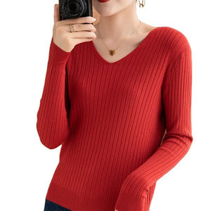 เสื้อแจ็คเก็ตไหมพรมถักแบบสวมใส่สบายสำหรับผู้หญิง สไตล์วินเทจ แขนยาว ติดกระดุมแถวเดียว มีกระเป๋า  พร้อมโลโก้แบบกำหนดเองสำหรับฤดูหนาว - Product Image 5