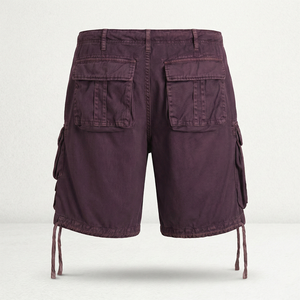 Pantalones Cortos Cargo Casuales para Hombre, 100% Algodón Twill, Color Liso, Estilo Urbano para Verano, Antiarrugas, Secado Rápido, Marca Privada - Product Image 2