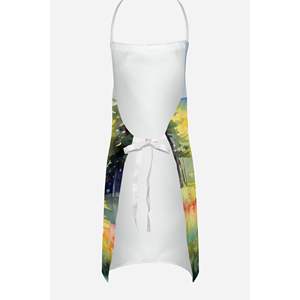 Montana Bitterroot Multicolor Large Adult Unisex Watercolor <b>Apron</b> for <b>Cooking</b> Kitchen Baking Crafts Gardening - Product Image 4