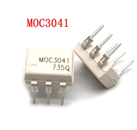 FYX Stock MOC3041 MOC3041M Optoacoplador de Cero Cruce, Controlador de Triac, IC de Salida CA, Fotocoplador, Optoisolador, Módulo de Control SSR