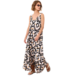 Vestido Midi con Estampado Floral para Mujer, Vestido Casual de Manga Corta - Product Image 1