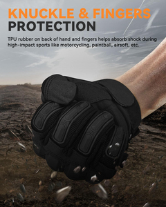 Guantes de moto de malla transpirable, equipo de protección para montar en verano, compatibles con pantalla táctil, diseño de palma antideslizante para hombres - Product Image 2