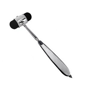 9 Inch Dual Rubber Head Hammer with <b>Needle</b> Diagnostic Instrument Professional Reflex Testing Tool Neurological Examination - Product Image 3