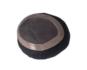 Human Hair Mono Base Toupee Bonnet <b>Wig</b> for <b>Men</b> with Bangladesh Hair Patches and Taz Hair - Product Image 2