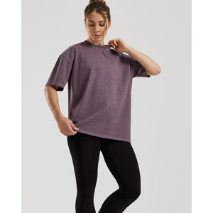 Camiseta de Manga Corta para Mujer, Estilo Vintage, Cómoda, Holgada, Suave, Transpirable, Ligera, 100% Algodón, para Gimnasio y Entrenamiento, Venta al Por Mayor - Product Image 6