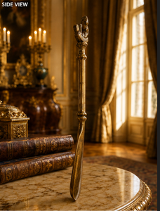 Luxury Vintage Brass Shoehorn with Decorative Horse Handle Metal Shoe Horn for Home Hotel Gift Collection - Product Image 4