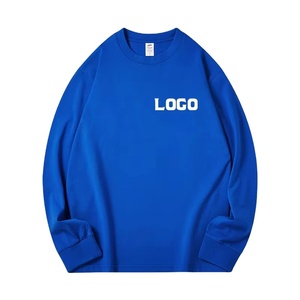 Sweat-shirt à col rond 100 % coton, design personnalisé, épaules tombantes, basique, haute qualité, faible MOQ, pour l'hiver - Product Image 1