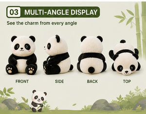 Peluche de Panda, Adorable Muñeco de Peluche de Panda, Juguete de Animal Suave y Acogedor, Almohada Kawaii, Regalo para Niños, Decoración de Guardería, Oso de Peluche - Product Image 4