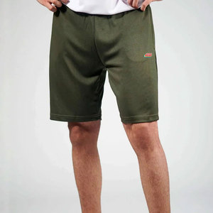 Short cargo pour homme vert olive 100 % polyester, taille mi-haute, taille élastique avec cordon de serrage, couleur unie, imperméable et respirant - Product Image 6
