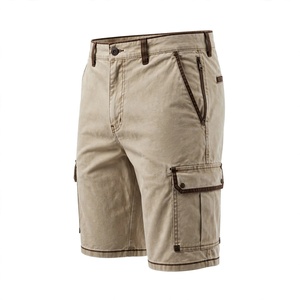 Men's Plus Size Casual Cargo Shorts Mid Waist Button Fly Solid Color <b>Denim</b> <b>Material</b> Custom Logo Washed - Product Image 5