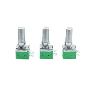Haute qualité 9mm en plastique isolé arbre linéaire B10K Union fabriqué en usine faveur Offre Spéciale potentiomètre rotatif manchon rhéostats - Product Image 3