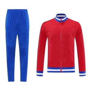 Survêtement de sport de haute qualité avec fermeture éclair 1/4, confortable, style football classique, respirant, pantalon de survêtement pour l'entraînement au football - Product Image 1