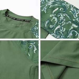 Camiseta de Compresión de Manga Corta, Transpirable, de Secado Rápido, Ligera, de Tela Elástica, para Entrenamiento Intensivo y Rutinas de Fitness - Product Image 6