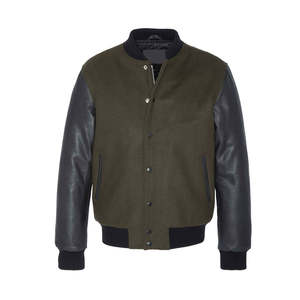 Veste universitaire en gros pour hommes, manches en laine, qualité supérieure, style urbain pour l'hiver - Product Image 6