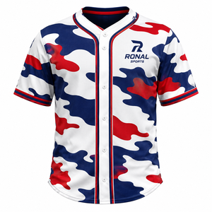 Maillot de baseball unisexe personnalisé respirant, nouveau style, design sublimé, pour hommes, vente en gros, dernières équipes les plus vendues - Product Image 1