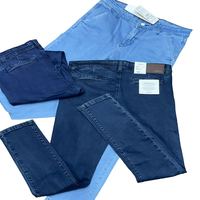 Jean en denim bleu foncé délavé respirant coupe droite taille mi-haute pour homme, style décontracté gothique pour l'automne