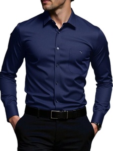 Camisa de corte recto en tela 100% algodón. Mangas largas, sin bolsillo, y disponible en una variedad de colores. - Product Image 4