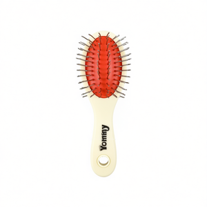 Brosse double face pour animaux de compagnie Yommy avec aiguilles en acier et poils en caoutchouc pour le toilettage des chiens et des chats 25 cm - Product Image 2