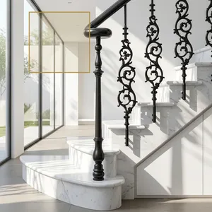 Premium Iron Hand <b>Railing</b> with Decorative Metal Design for Staircases Balconies Gardens Residential Properties and Modern Commer - Product Image 5