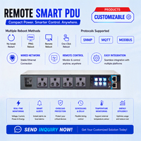 PDU Inteligente 220V 10A Estándar Tailandés, Protección de Voltaje Universal, SNMP Modbus MQTT LVD, Uso Industrial, OEM