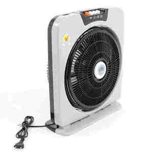 Ventilateur sur pied en plastique robuste de 16 pouces, oscillant, 3 vitesses, style boîte carrée, fabrication vietnamienne, au meilleur prix - Product Image 1