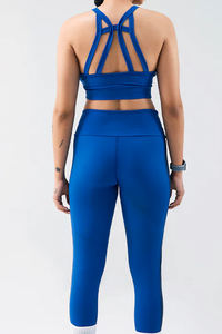 Ensemble de sport professionnel pour femme, coupe ajustée, collection 2026, comprenant un legging taille haute élégant et un soutien-gorge, grandes tailles, antibactérien - Product Image 2