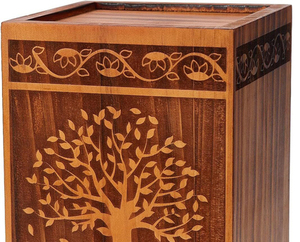 Urnas de Cremación de Madera Natural Ecológicas de Estilo Americano Moderno Hechas a Mano de Súper Calidad - Product Image 5