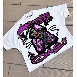 T-shirts Streetwear Homme 100% Coton 350 g/m² Impression DTG Délavé à l'Acide Personnalisé Vintage Oversize Uni Respirant Séchage Rapide - Product Image 3