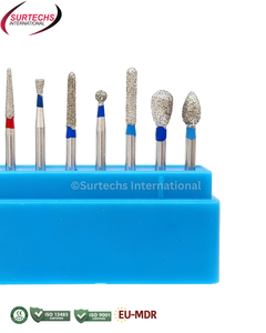 ชุดขัดแต่งพอร์ซเลนสำหรับอะบัทเมนท์ FG108 ยี่ห้อ Surtechs FG Diamond Burs จำนวน 10 ชิ้น อุปกรณ์ทันตกรรม - Product Image 6