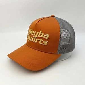 Casquette de baseball trucker en maille orange premium, logo 3D brodé, réglable, respirante, unisexe, décontractée, mode extérieure - Product Image 1
