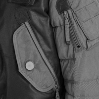 Blouson matelassé pour homme noir de haute qualité, personnalisable en gros, marque privée, avec design patchwork géométrique et dessin animé, respirant