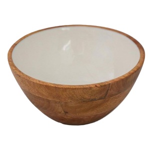 Bol en bois de manguier de qualité supérieure, fait main, rond, avec finition de qualité alimentaire, pour servir des nouilles, des soupes et des collations - Product Image 2