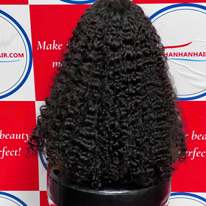 Meilleures ventes! Perruque en cheveux humains avec fermeture en dentelle centrale, cheveux bouclés birmans soyeux et naturels pour femmes, style doux - Product Image 5