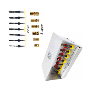 Kit de forets dentaires en acier inoxydable allemand pour implantologie, ensemble de fraises chirurgicales pour osseodensification, forets pour sinus maxillaire, 29 pièces, manuel - Product Image 6