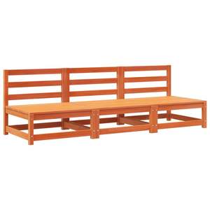 Canapé de jardin en bois de pin massif brun ciré 27,6 x 27,6 x 26,4 po pour ensembles de jardin - Product Image 2