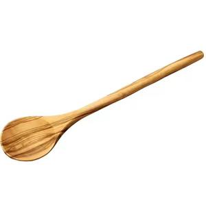 Cuillère de service en bois faite à la main, outil de cuisine naturel pour remuer, mélanger le riz, le curry, la soupe, la sauce, outil de table parfait - Product Image 2
