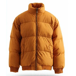 Premium Quality Trendy Mens Blue Puffer <b>Jacket</b> Hooded Zipper Closure Waterproof Windproof Casual Winter Regular Fit Polyester - Product Image 5