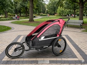 3 in 1 Aluminum Alloy Kid's Trailer/Stroller/Jogger with Independent Suspension for Trail Adventures - Product Image 1