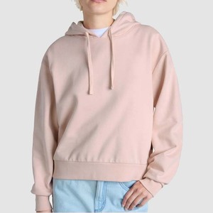 Sweat-shirt à capuche pour femme, couleur unie, manches longues, tricot en coton, décontracté, vêtements d'automne, prix bas, tendance - Product Image 5