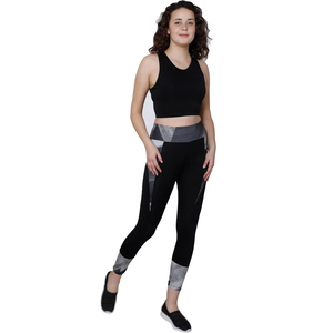 Nouvel Arrivage – Ensemble Sportif Femme de Haute Qualité 100% Coton : Legging de Yoga, Brassière de Sport, Crop Top – Tenue de Gym Respirante et Séchage Rapide - Product Image 1